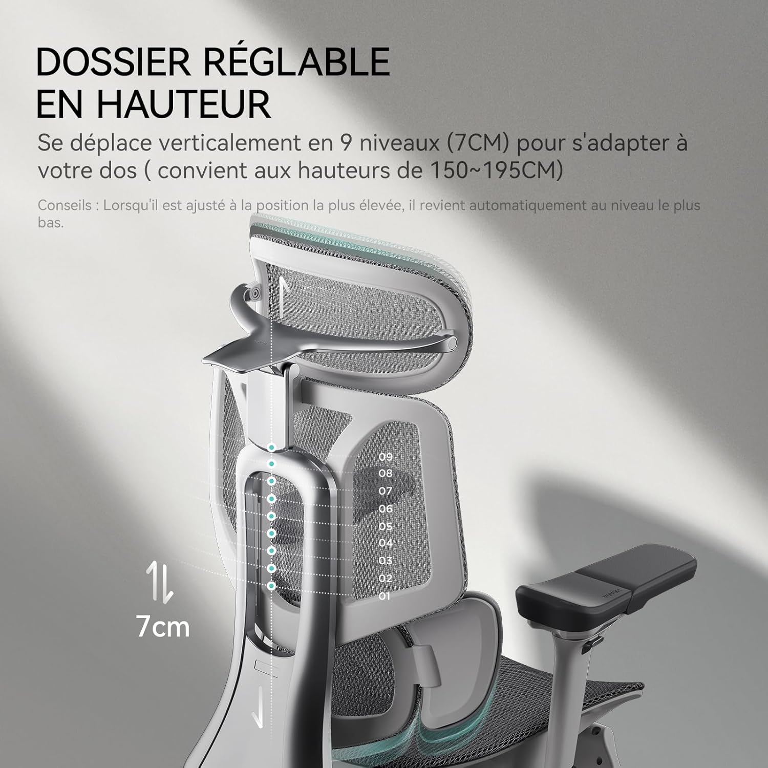 HomeLova | Chaise de bureau 3-en-1