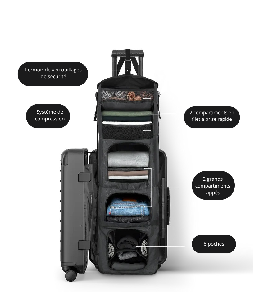 CarrySuit | Valise Ingénieur avec Rangements Intelligents