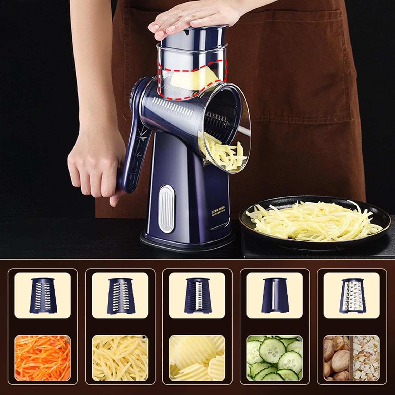 LoopCut | Découpe Légumes Multifonction à 5 Lames